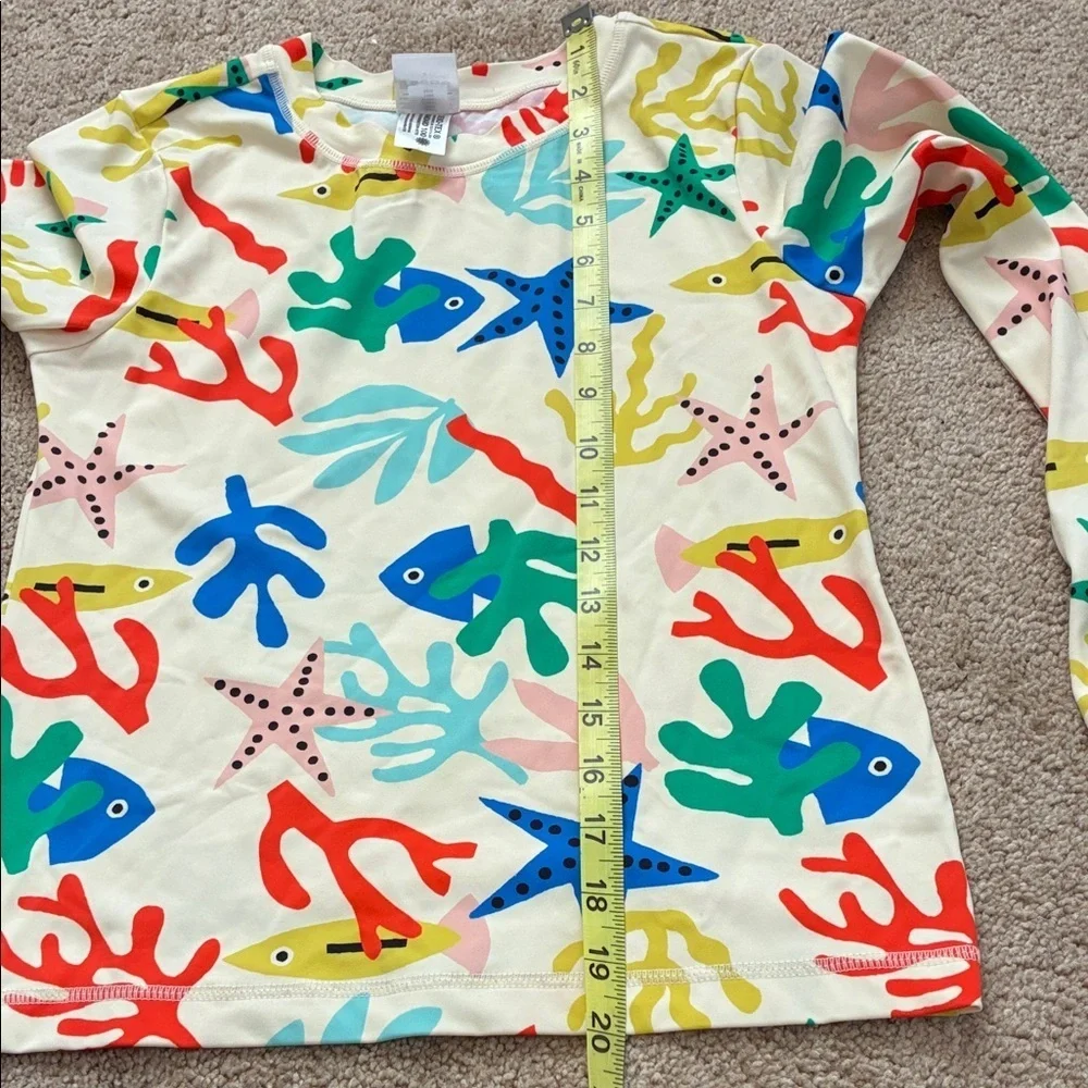 Hanna Andersson Colorful Sea Life Swim Shirt